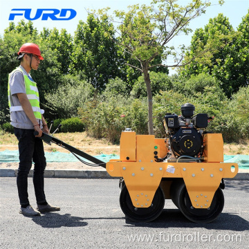 Double Drum Driving Manual Vibratory Diesel Road Roller